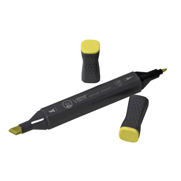 Vincent Graph Master Design Marker Y143 Bri̇ght Yellow - 3