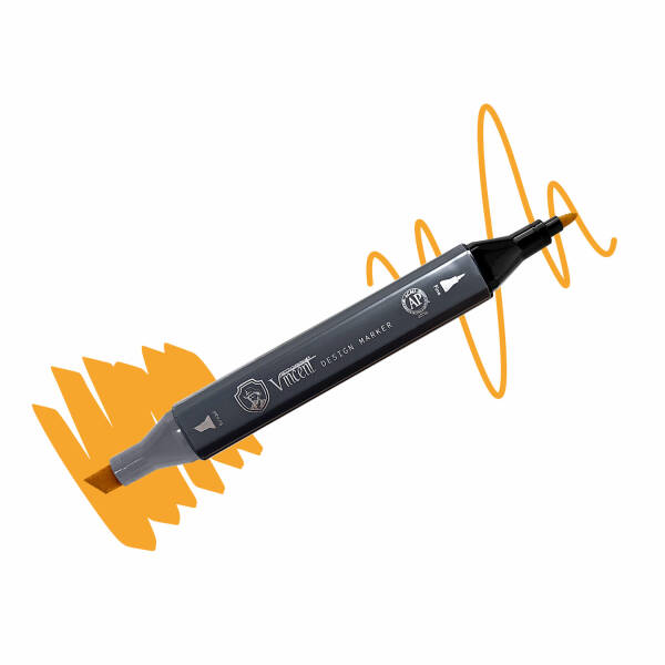 Vincent Graph Master Design Marker Y154 Yellow Orange - 1