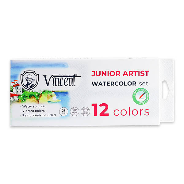 Vincent Junior Artist Sulu Boya Seti 12'li - 1