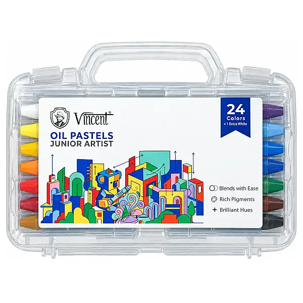 Vincent Junior Artist Yağlı Pastel Boya Seti 24'lü - 1