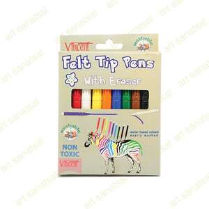 Vincent Keçeli Kalem Fel Tip Pens +2Yaş 10Lu 72007 - Vincent