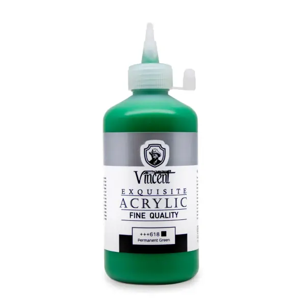 Vincent New Series Akrilik Boya 225 Ml Permanent Green (618) - 1