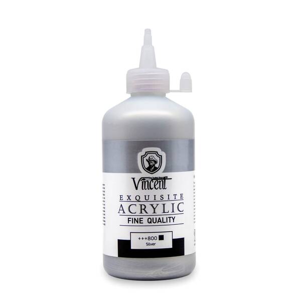 Vincent New Series Akrilik Boya 225 Ml Silver (800) - 1