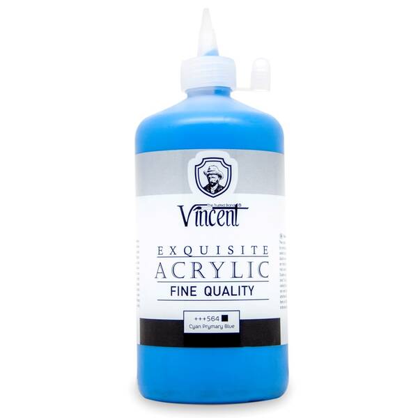 Vincent New Series Akrilik Boya 500 Ml Cyan Prymary Blue - 1