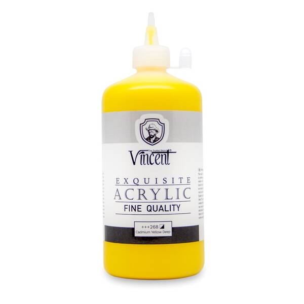 Vincent New Series Akrilik Boya 500 Ml Cadmium Yellow Deep - 1