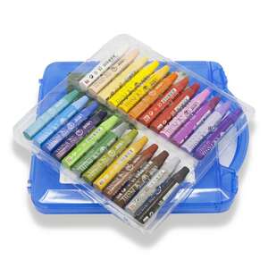 Vincent Oil Pastel Mavi Çantalı 24'Lü Pastel Boya Set - Thumbnail