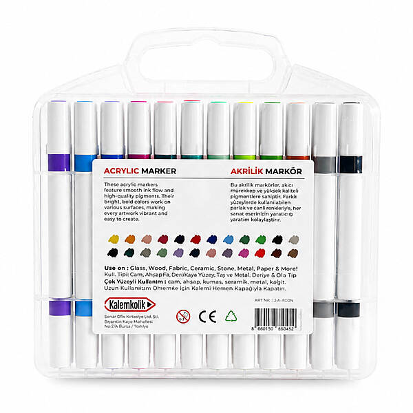 Vincent Penaholic Çift Uçlu Akrilik Marker Set 24'lü - 2