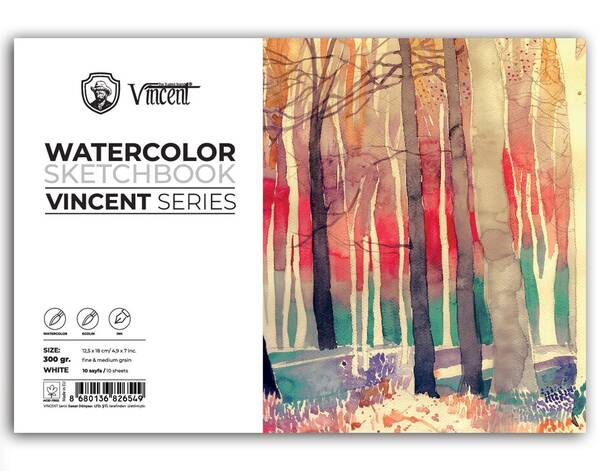 Vincent Suluboya Defteri 300Gr 12,5X18 10 Sayfa - 1