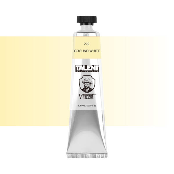 VINCENT TALENT OIL COLOR 200ML 222 GROUND WHİTE - 1