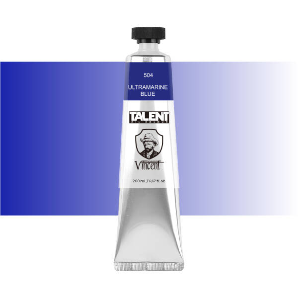 VINCENT TALENT OIL COLOR 200ML 504 ULTRAMARINE BLUE - 1