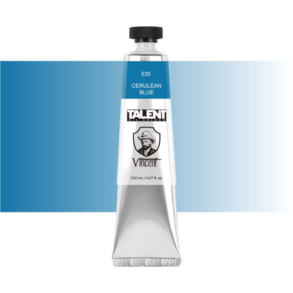 VINCENT TALENT OIL COLOR 200ML 535 CERULEAN BLUE - 1