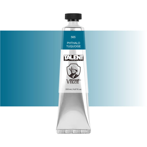 VINCENT TALENT OIL COLOR 200ML 565 PHTHALO TURQUOISE - 1