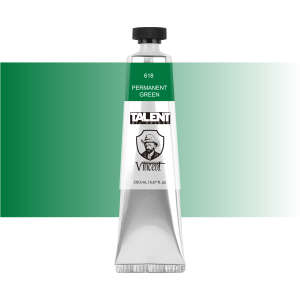 VINCENT TALENT OIL COLOR 200ML 618 PERMANENT GREEN - 1