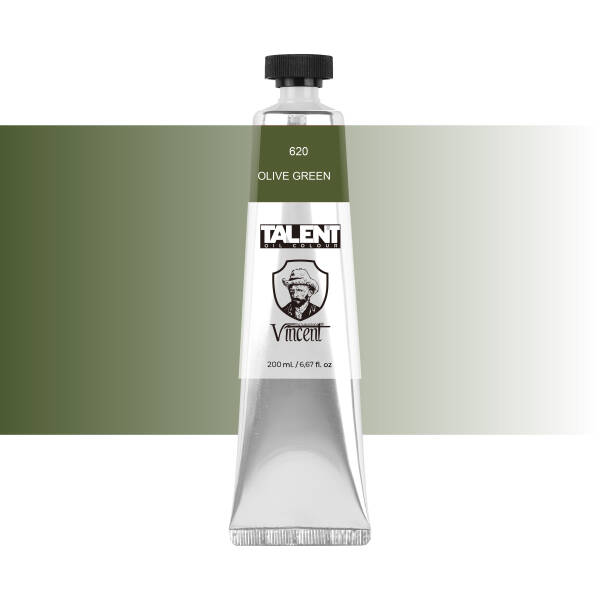 VINCENT TALENT OIL COLOR 200ML 620 OLIVE GREEN - 1