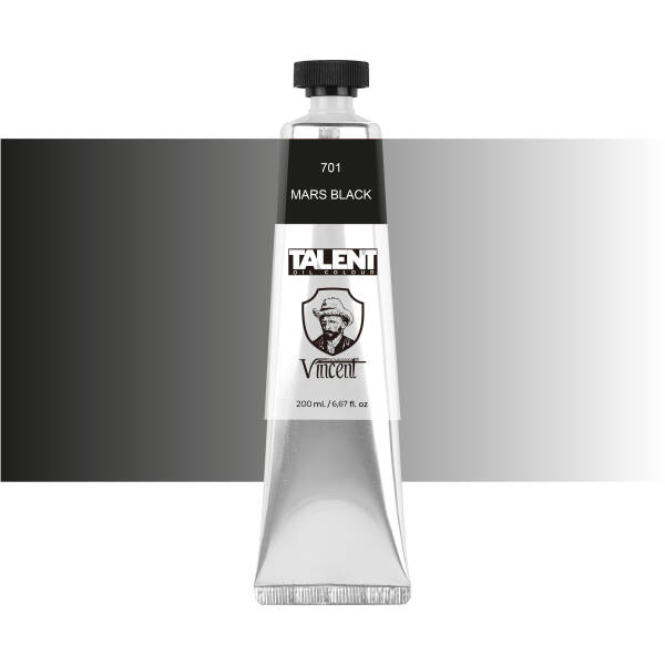 VINCENT TALENT OIL COLOR 200ML 701 MARS BLACK - 1