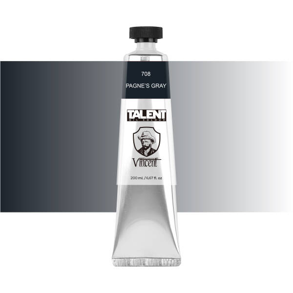 VINCENT TALENT OIL COLOR 200ML 708 PAGNE'S GRAY - 1