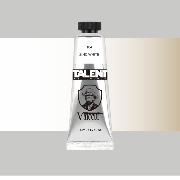 VINCENT TALENT OIL COLOR 50ML 104 ZINC WHITE - 1