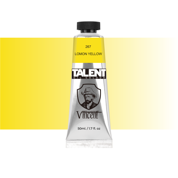 VINCENT TALENT OIL COLOR 50ML 267 LEMON YELLOW - 1