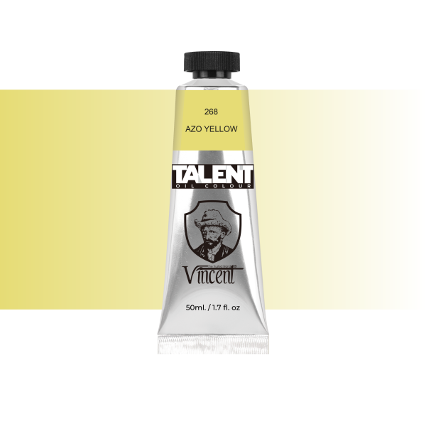 VINCENT TALENT OIL COLOR 50ML 268 AZO YELLOW - 1