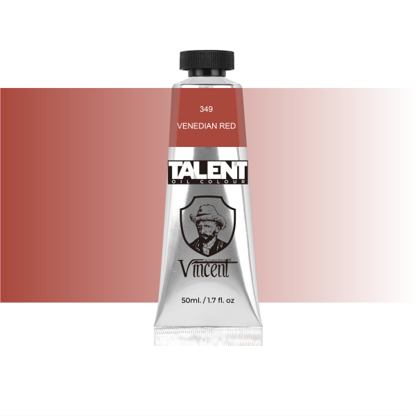 VINCENT TALENT OIL COLOR 50ML 349 VENEDIAN RED - 1