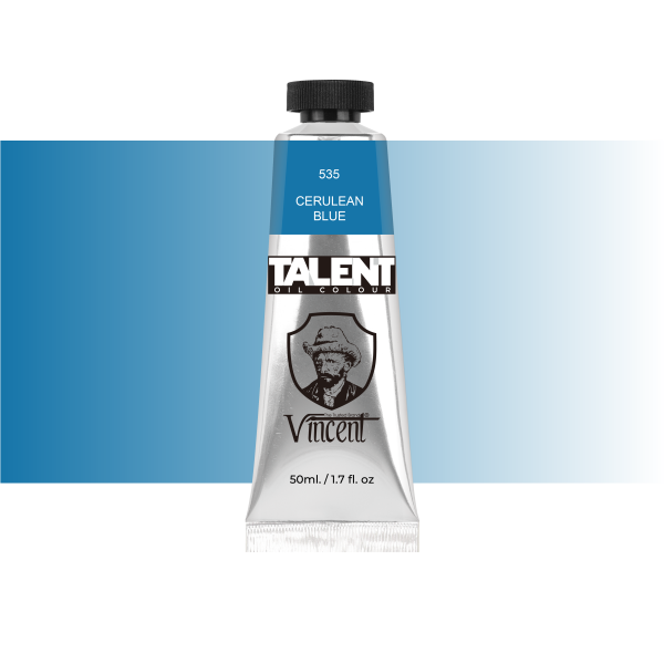 VINCENT TALENT OIL COLOR 50ML 535 CERULEAN BLUE - 1