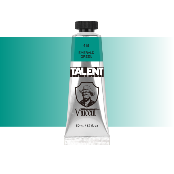 VINCENT TALENT OIL COLOR 50ML 615 EMERALD GREEN - 1