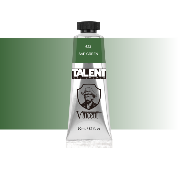 VINCENT TALENT OIL COLOR 50ML 623 SAP GREEN - 1