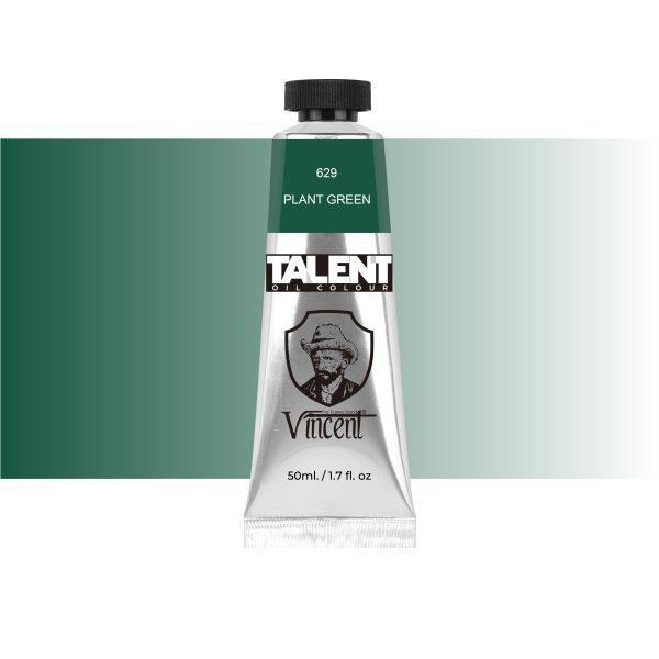 VINCENT TALENT OIL COLOR 50ML 629 PLANT GREEN - 1