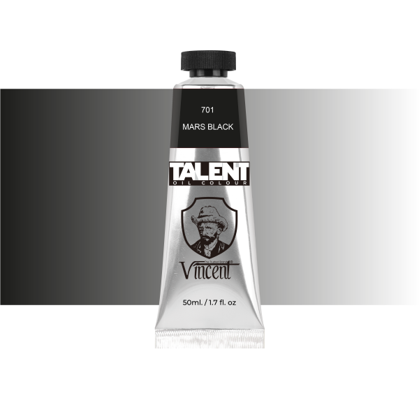 VINCENT TALENT OIL COLOR 50ML 701 MARS BLACK - 1