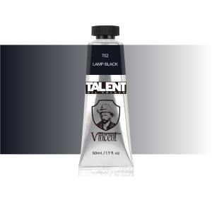 VINCENT TALENT OIL COLOR 50ML 702 LAMP BLACK - 1