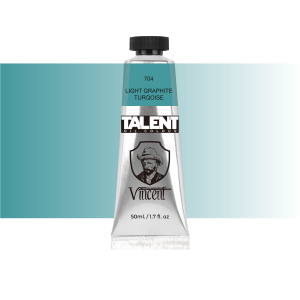 VINCENT TALENT OIL COLOR 50ML 704 LIGHT GRAPHITE TURQOISE - 1