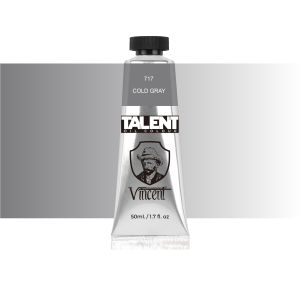 VINCENT TALENT OIL COLOR 50ML 717 COLD GRAY - Vincent