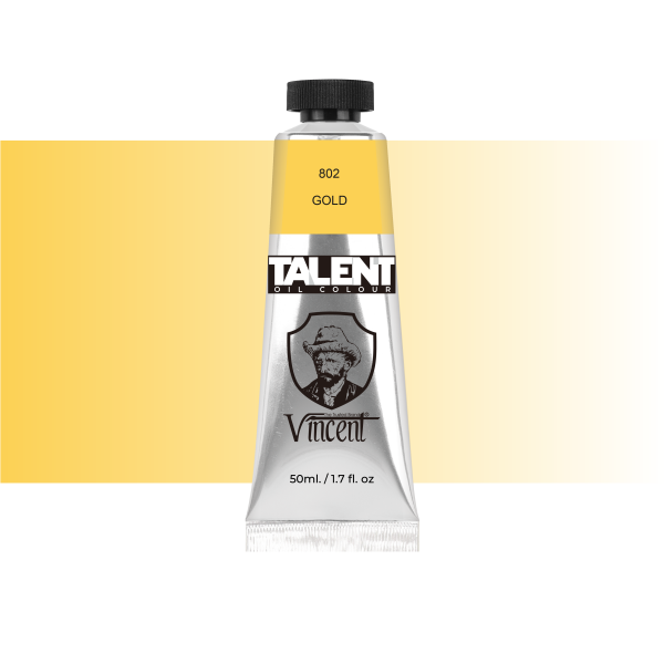 VINCENT TALENT OIL COLOR 50ML 802 GOLD - 1