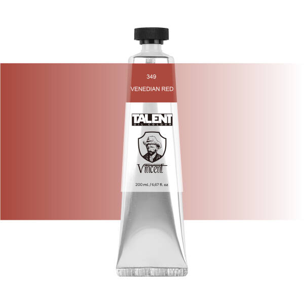 Vincent Talent Yağlı Boya 200 ML 349 Venedian Red - 1