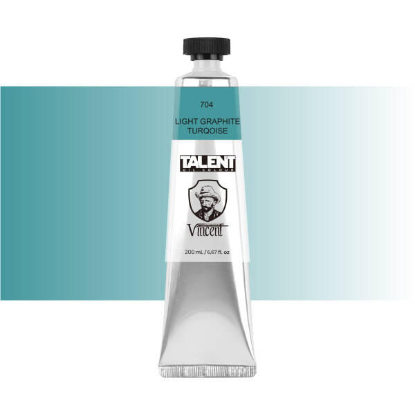 Vincent Talent Yağlı Boya 200 ML 704 Light Graphite Turqoi̇se - 1