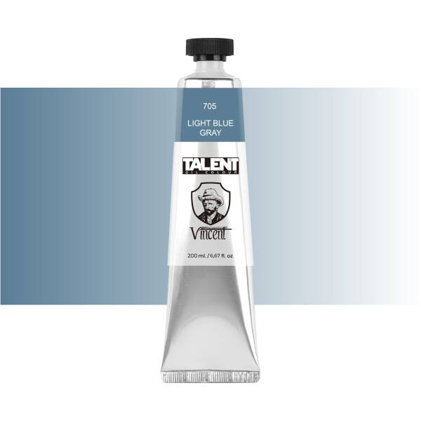 Vincent Talent Yağlı Boya 200 ML 705 Light Blue Gray - 1