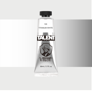 Vincent Talent Yağlı Boya 50 ML 105 Titanium White - Vincent