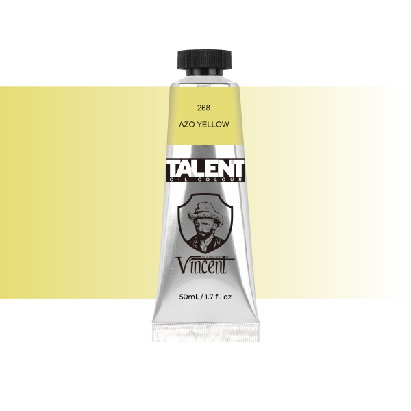 Vincent Talent Yağlı Boya 50 ML 268 Azo Yellow - 1