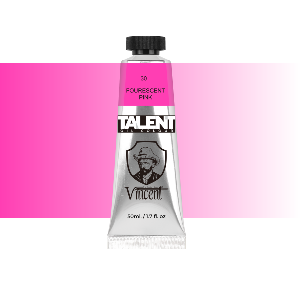 Vincent Talent Yağlı Boya 50 ML 30 Flourescent Pink - 1