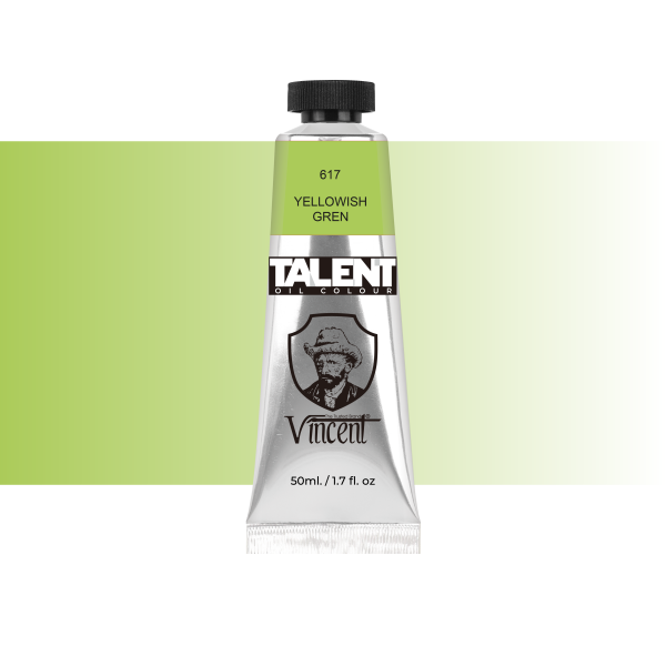 Vincent Talent Yağlı Boya 50 ML 617 Yellowish Green - 1