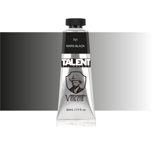 Vincent Talent Yağlı Boya 50 ML 701 Mars Black - 1