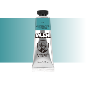Vincent Talent Yağlı Boya 50 ML 704 Light Graphite Turqoise - 1