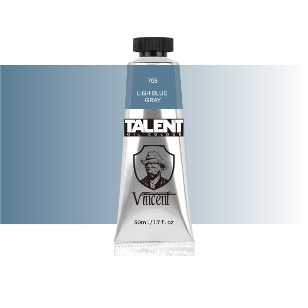 Vincent Talent Yağlı Boya 50 ML 705 Light Blue Gray - 1