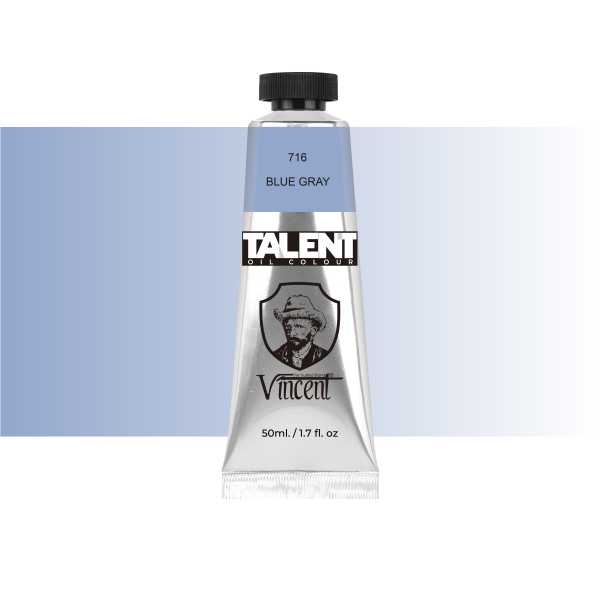 Vincent Talent Yağlı Boya 50 ML 716 Blue Gray - 1