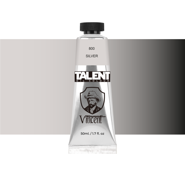 Vincent Talent Yağlı Boya 50 ML 800 Silver - 1