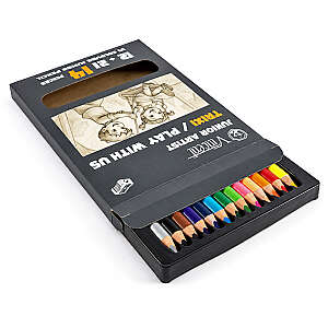 Vincent Trixi Jumbo Kuru Boya Kalem Seti 12'li - 3
