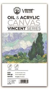 Vincent Yağlı Ve Akrilik Boya Kanvas Pad 300Gr 10X18 10 Yaprak - Thumbnail