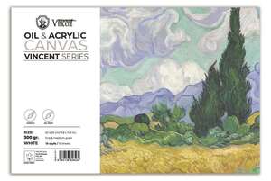Vincent - Vincent Yağlı Ve Akrilik Boya Kanvas Pad 300Gr 20X30 10 Yaprak