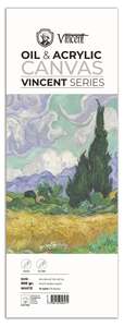 Vincent - Vincent Yağlı Ve Akrilik Boya Kanvas Pad 300Gr 20X56 10 Yaprak