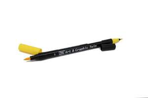 Zig - Zig Art&Graphic Twin Fırça Uçlu Marker TUT-80 001 Yellow
